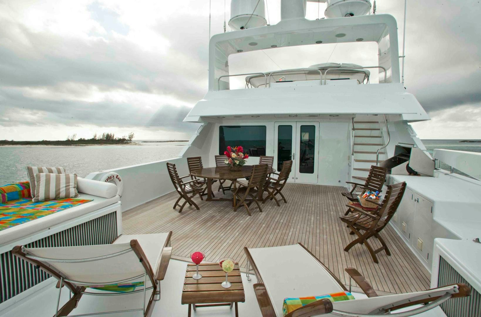 a boat on a boat aboard MURPHY'S LAW Yacht for Sale
