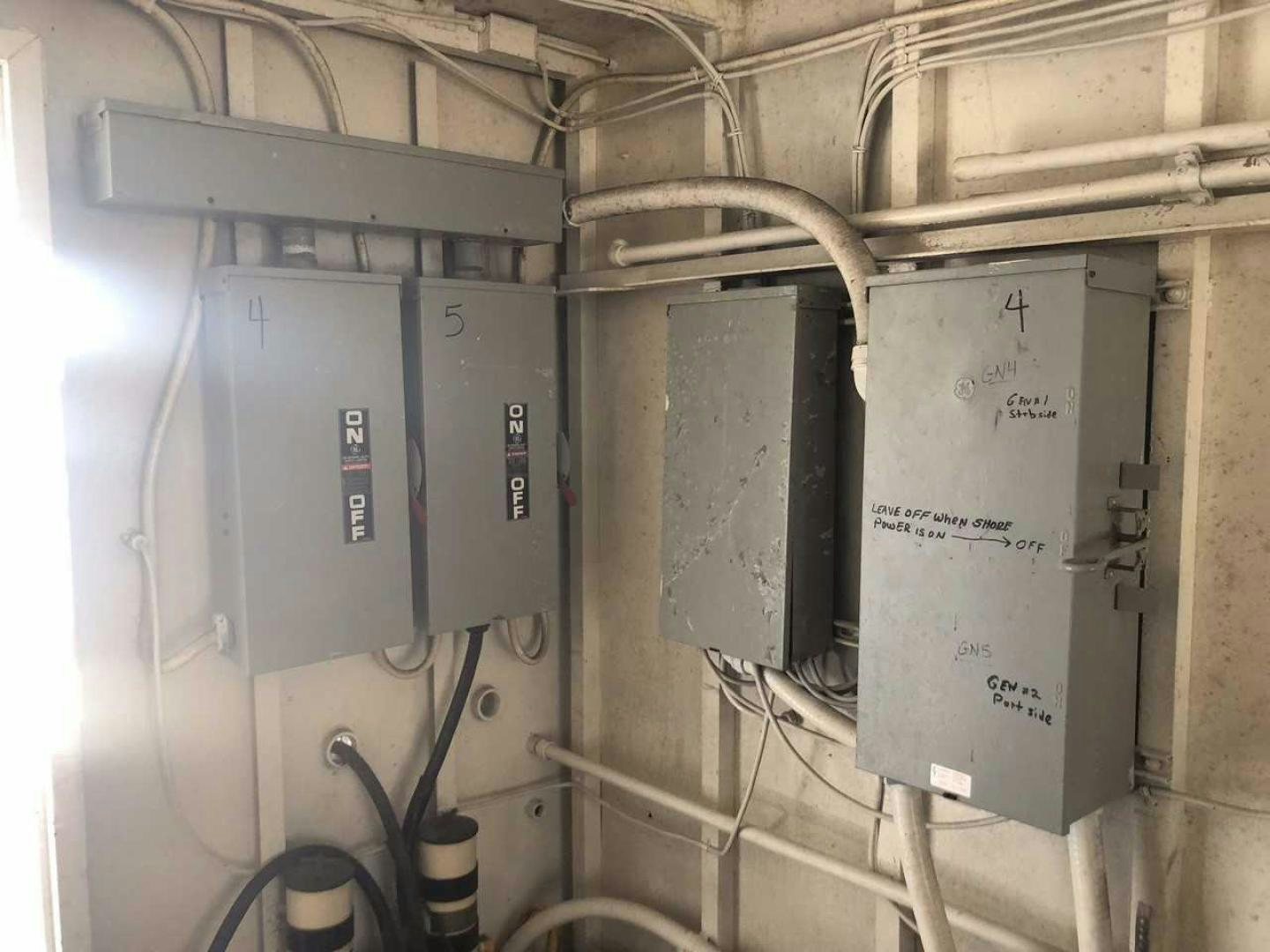 a large metal machine aboard LAKEHOUSE Yacht for Sale