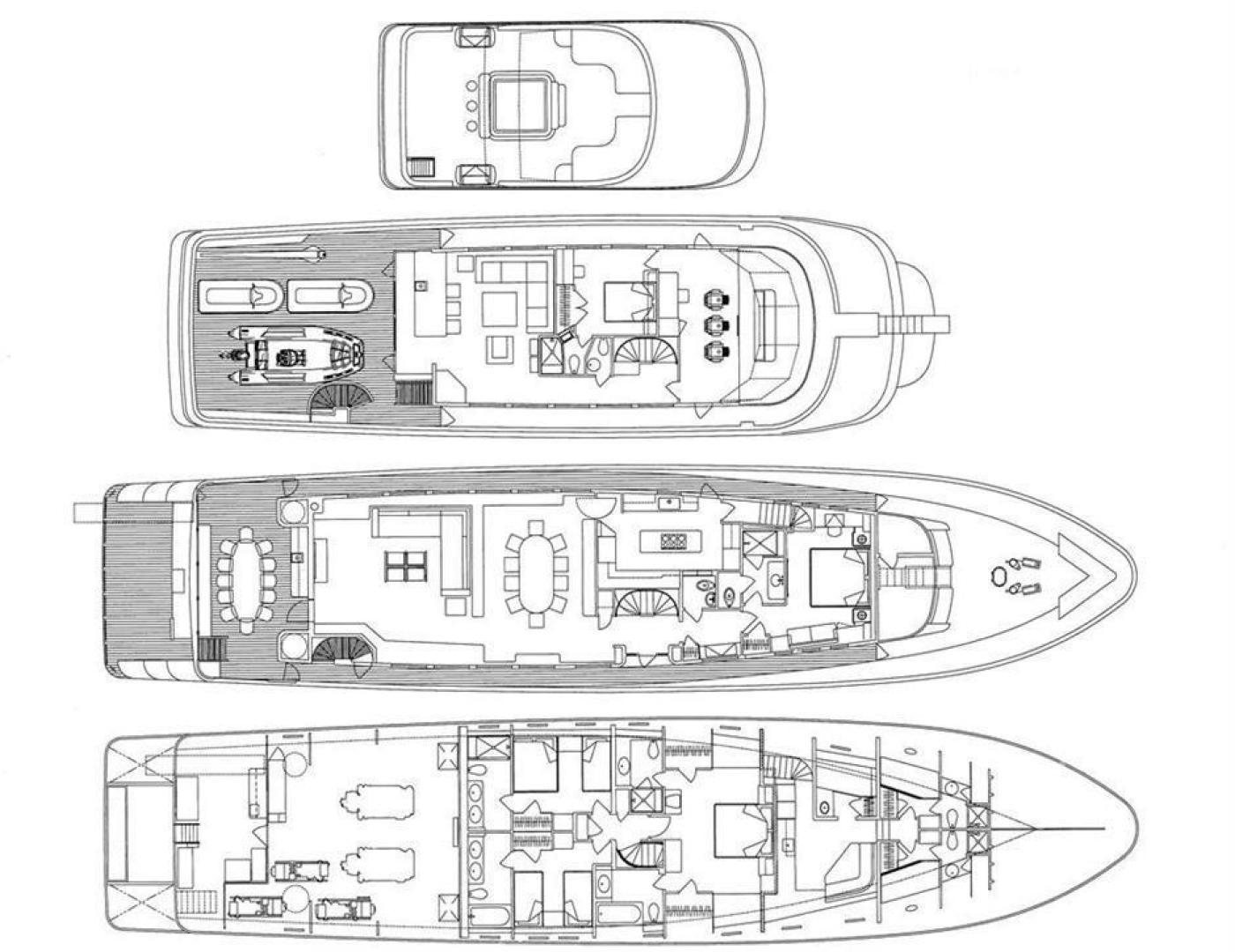 diagram, engineering drawing aboard CHERISH Yacht for Sale