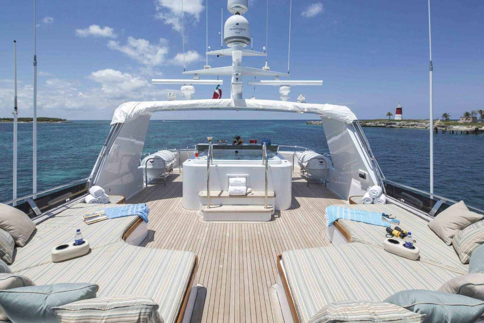 a boat on the water aboard CHERISH Yacht for Sale