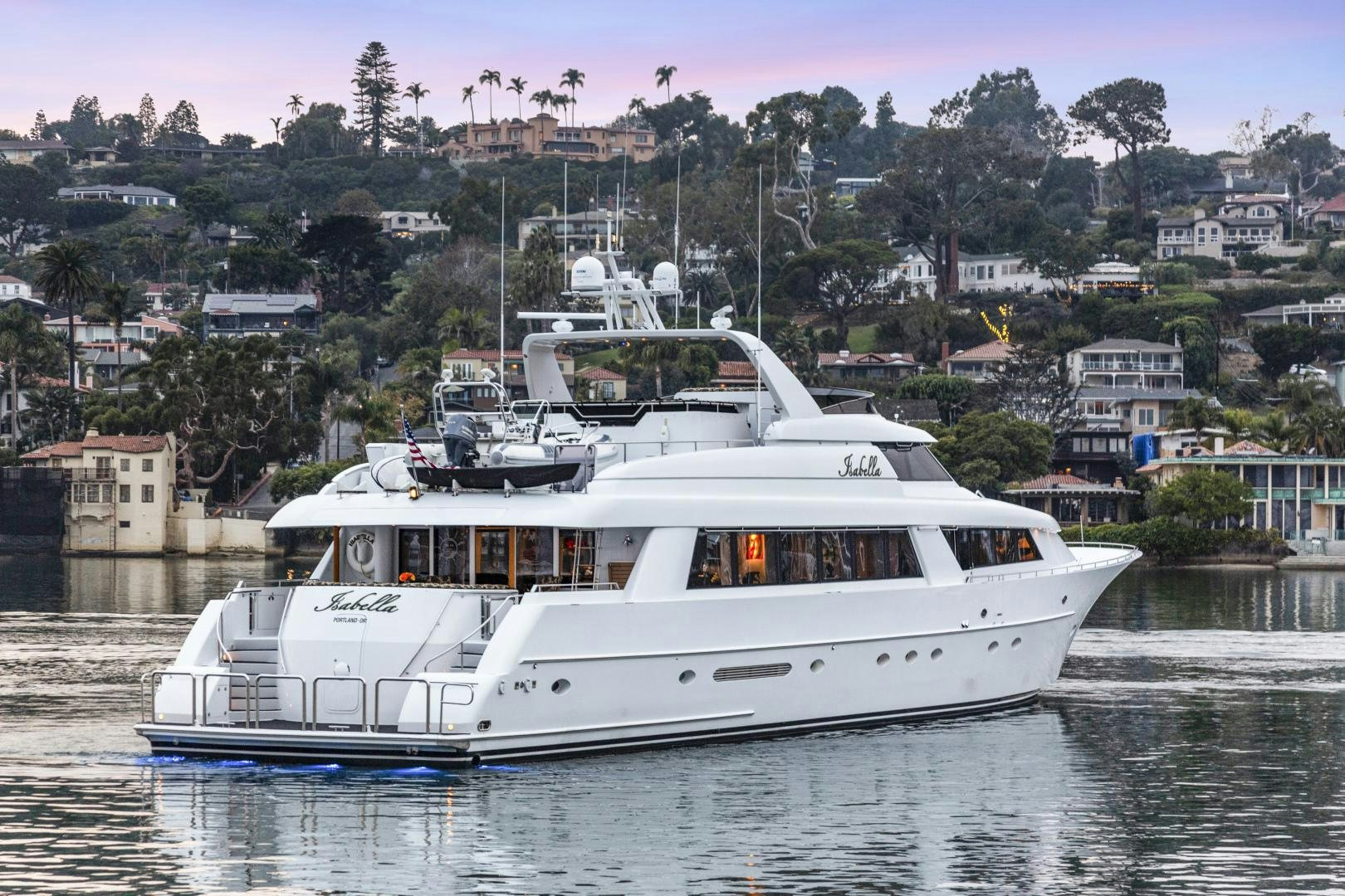 a boat on the water aboard ISABELLA Yacht for Sale