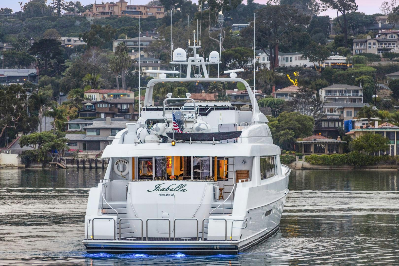 a boat in the water aboard ISABELLA Yacht for Sale