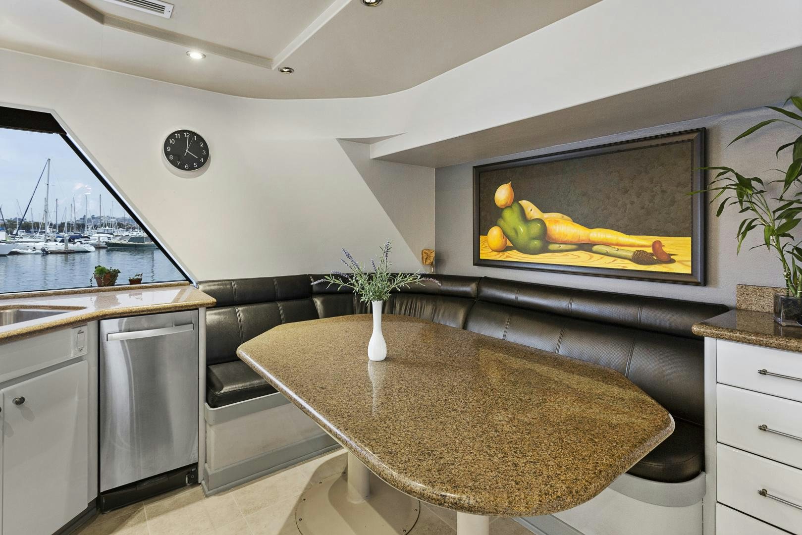 a large tv in a room aboard ISABELLA Yacht for Sale