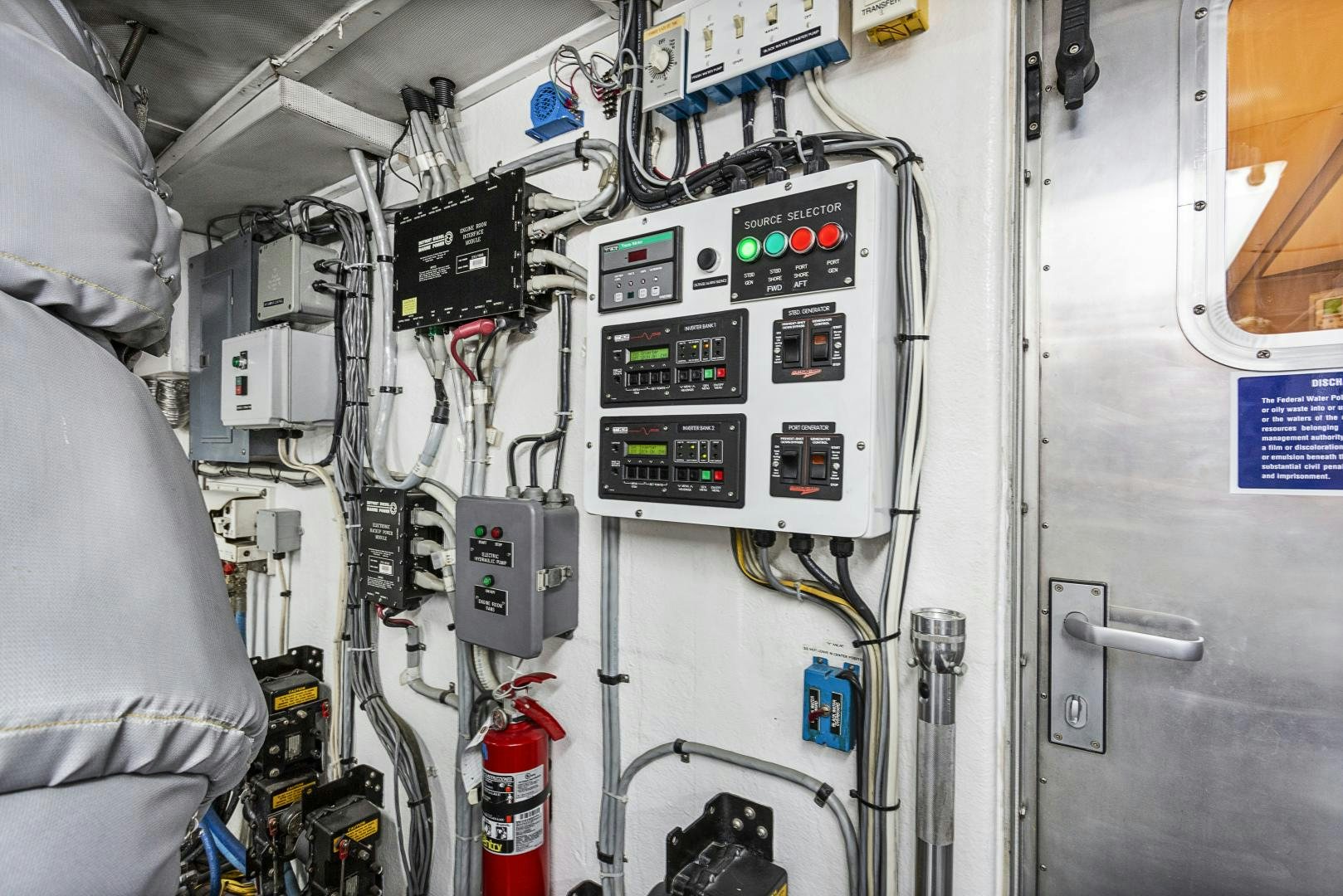 a machine with wires and switches aboard ISABELLA Yacht for Sale