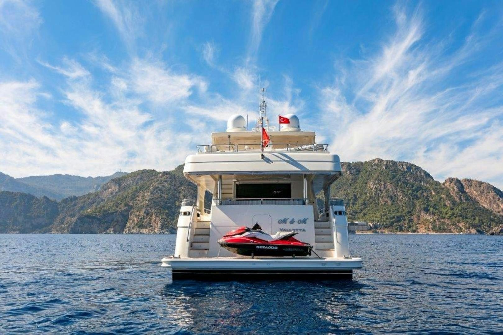 a boat on the water aboard M&M Yacht for Sale