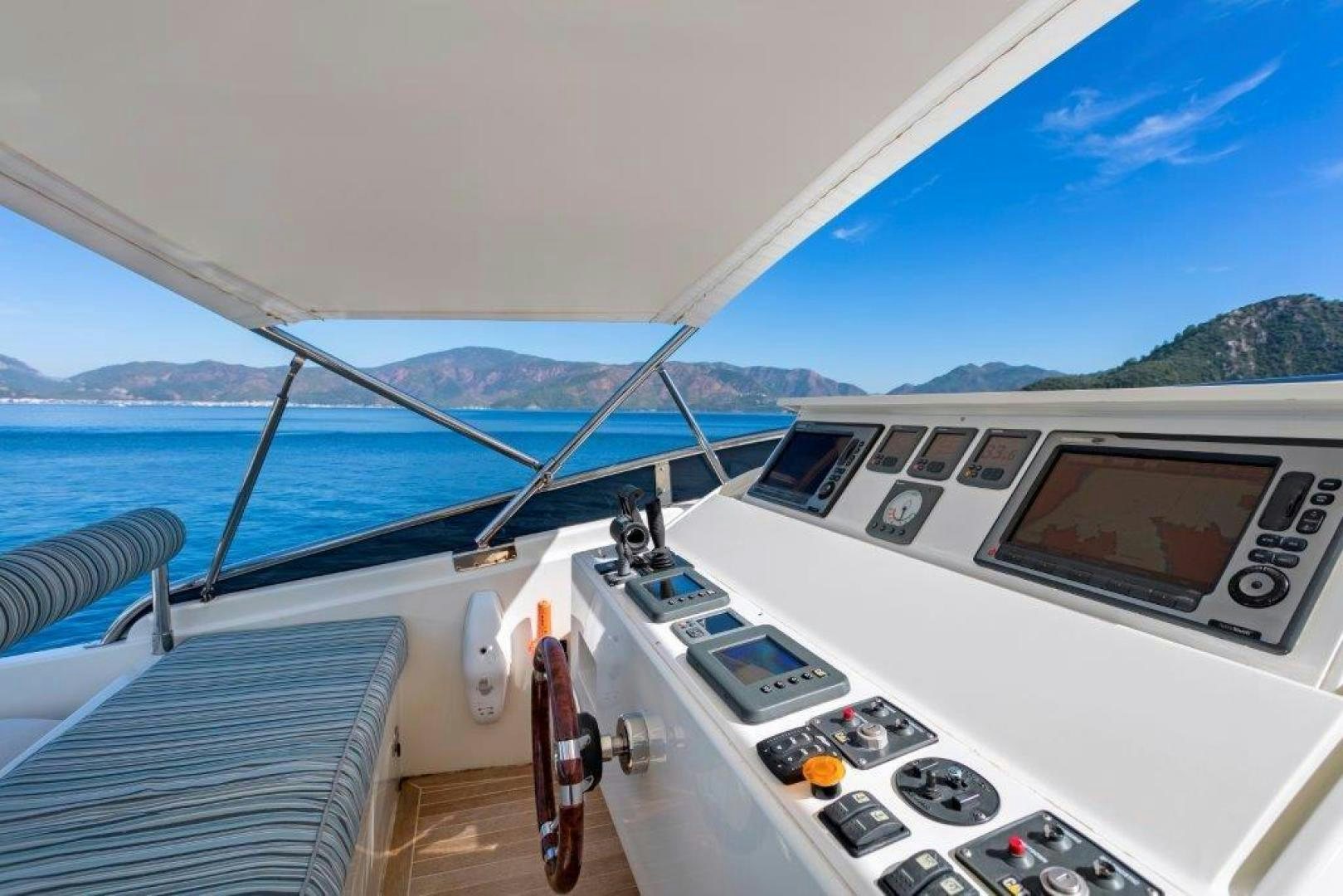 a boat on the water aboard M&M Yacht for Sale