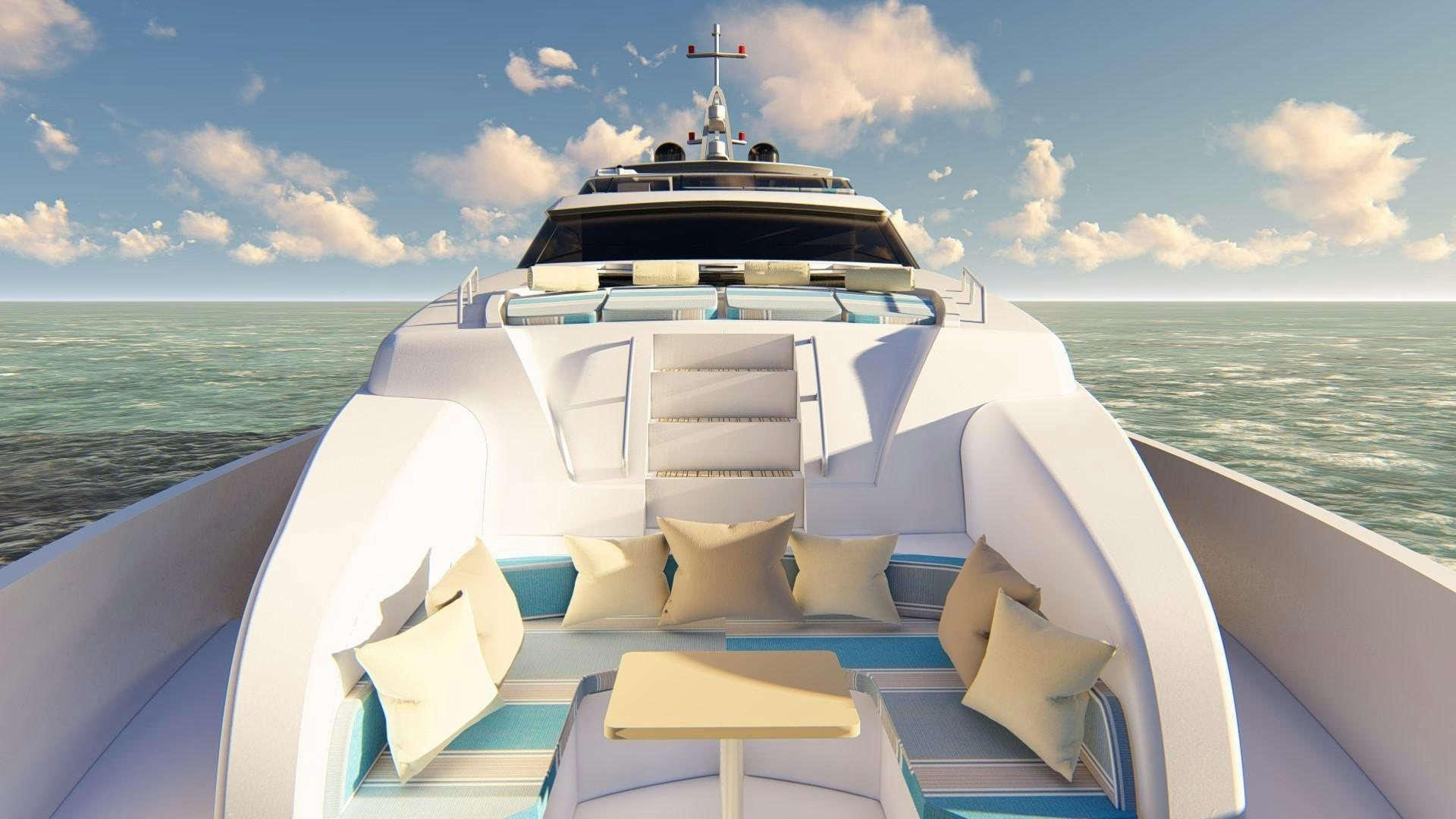 a boat on the water aboard ASTERIA 112/04 Yacht for Sale