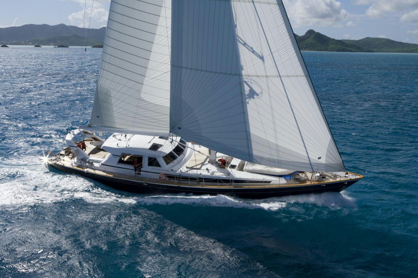 a boat on the water aboard REE Yacht for Sale
