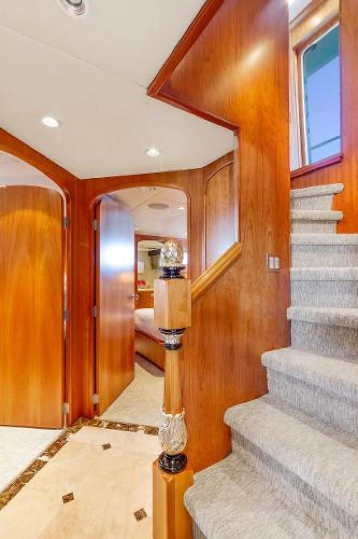 a staircase leading to a room aboard IL CAPO Yacht for Sale