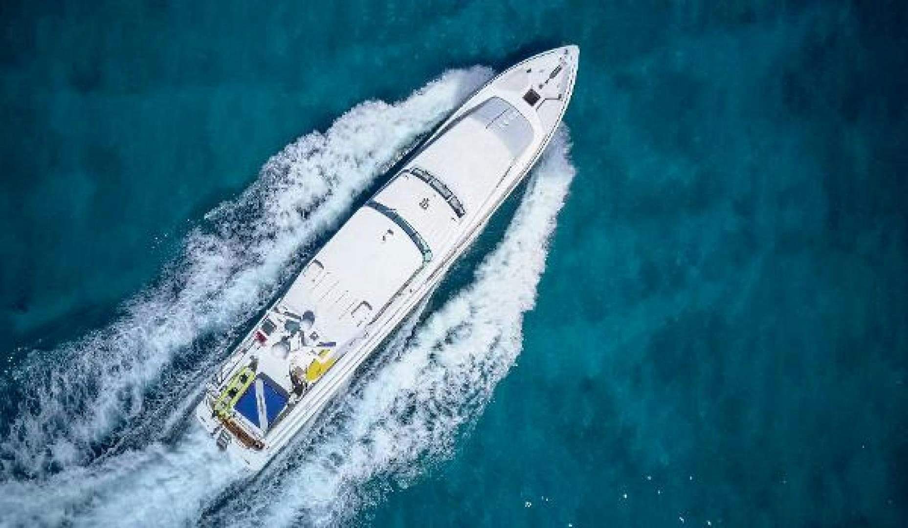 a space shuttle in the ocean aboard IL CAPO Yacht for Sale
