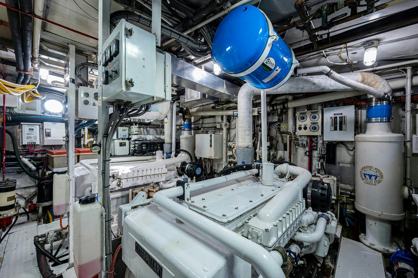 a room with several machines aboard CHANTICLEER Yacht for Sale