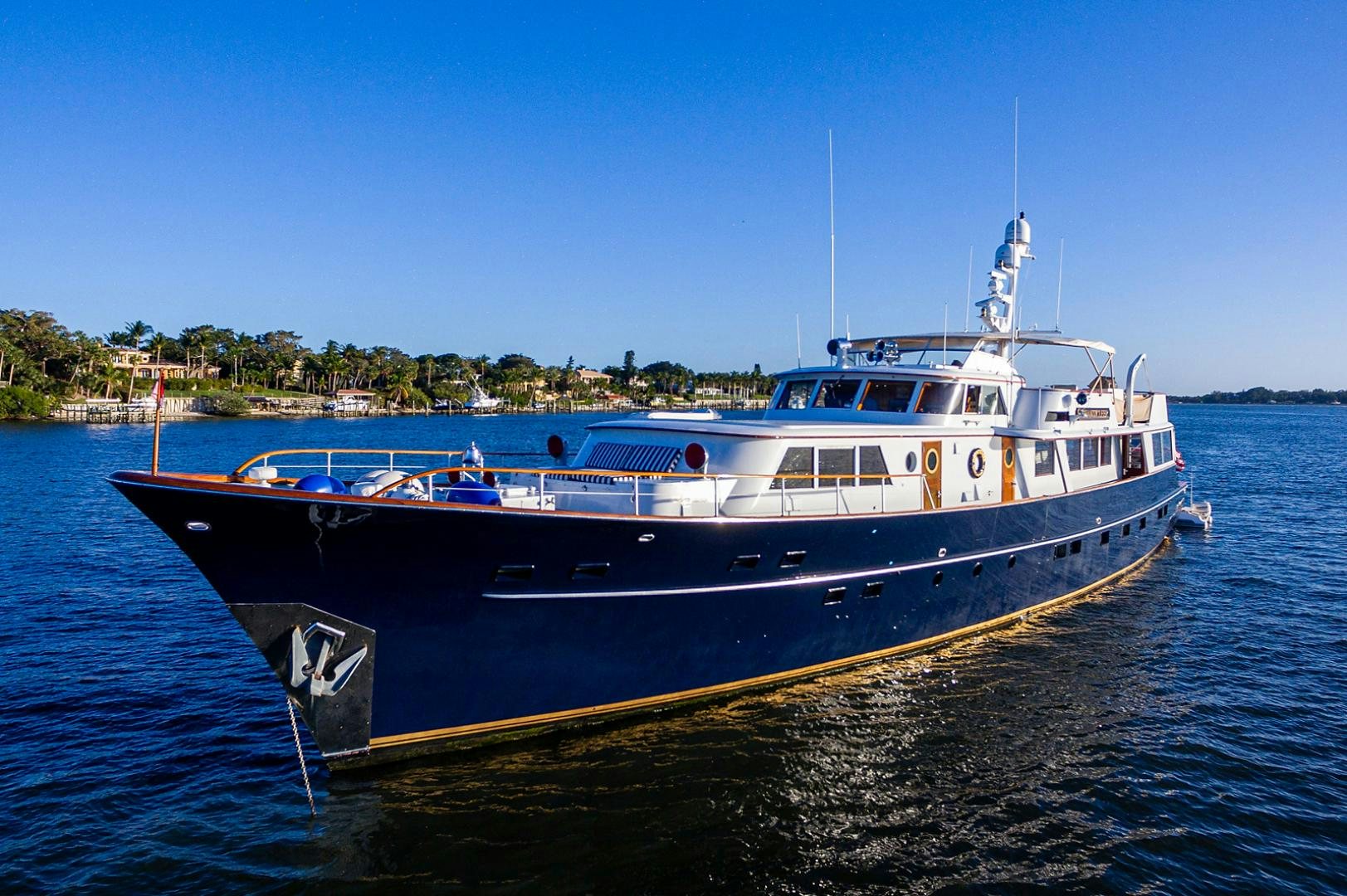 a boat on the water aboard CHANTICLEER Yacht for Sale