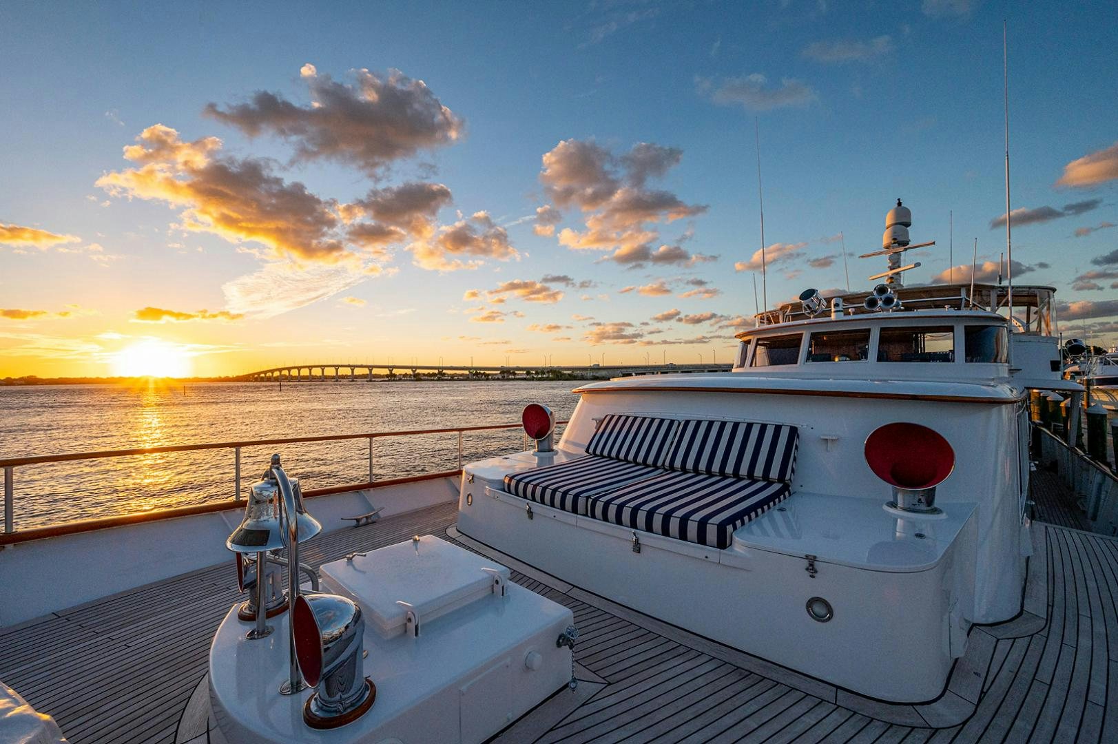 a boat on the water aboard CHANTICLEER Yacht for Sale