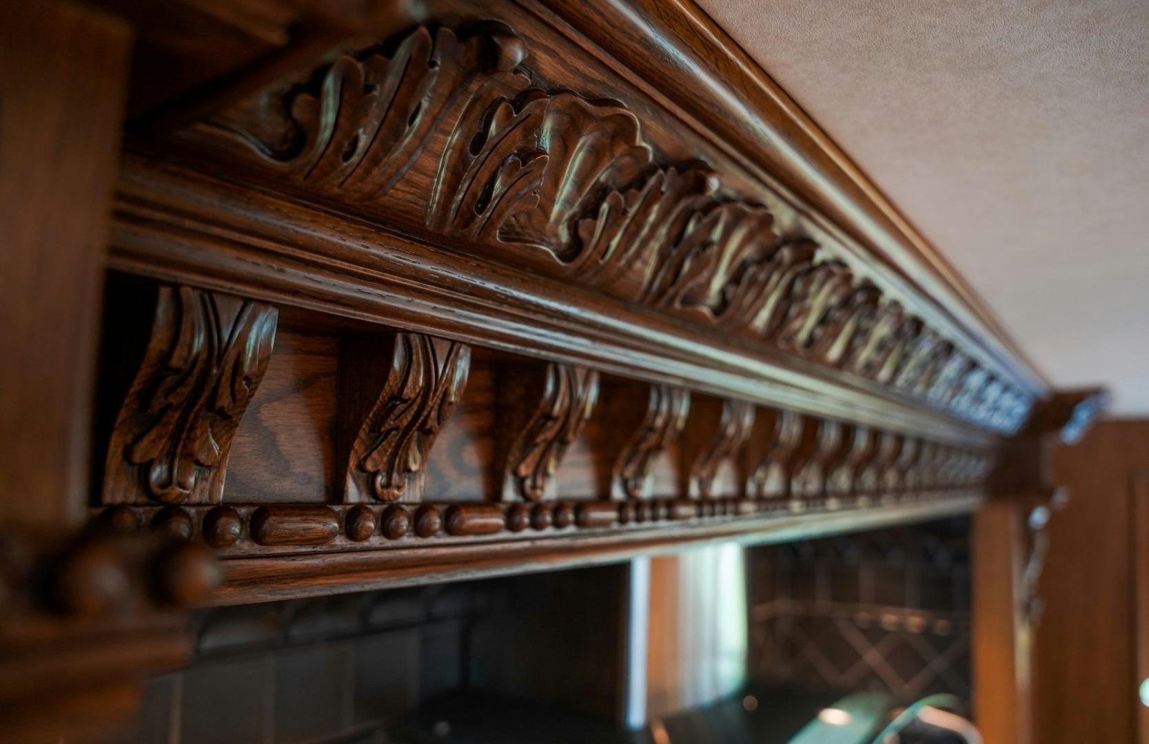 a chandelier with a design aboard RAISING DOUGH Yacht for Sale
