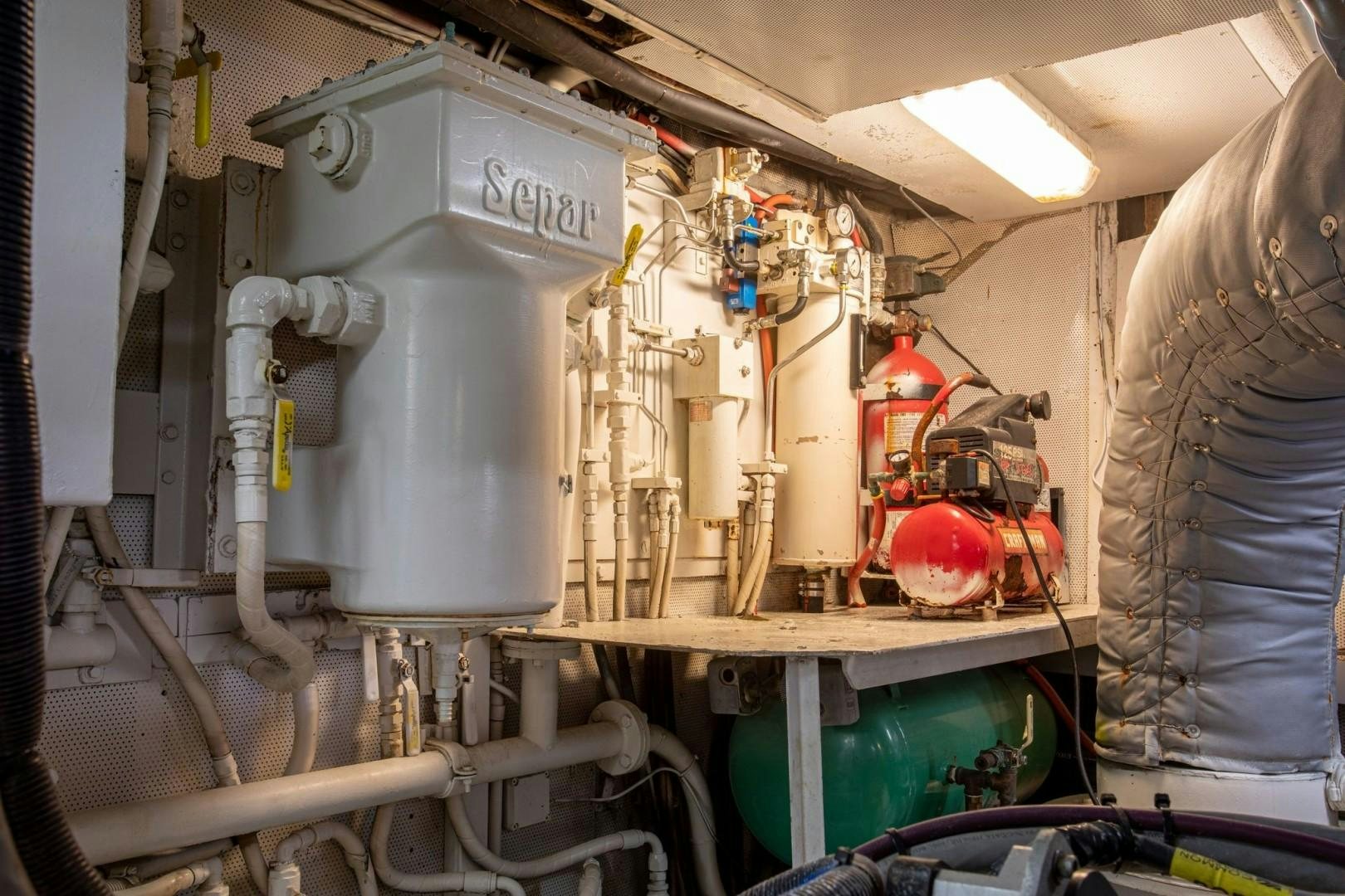 a machine in a room aboard ZANTINO III Yacht for Sale