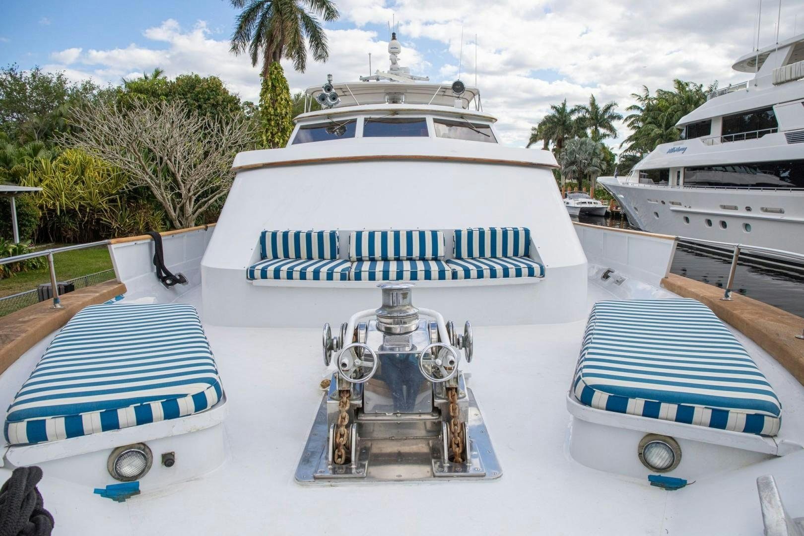 a group of boats in a harbor aboard ZANTINO III Yacht for Sale