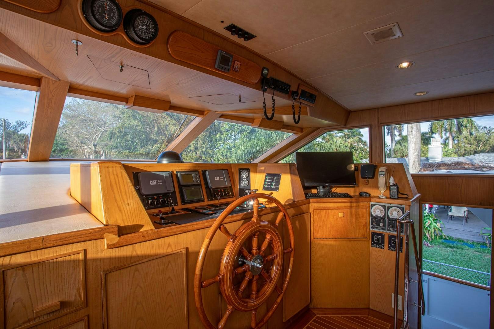 inside of a vehicle aboard ZANTINO III Yacht for Sale