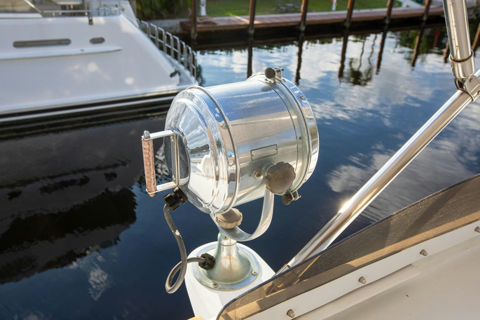 a boat with a hood aboard ZANTINO III Yacht for Sale