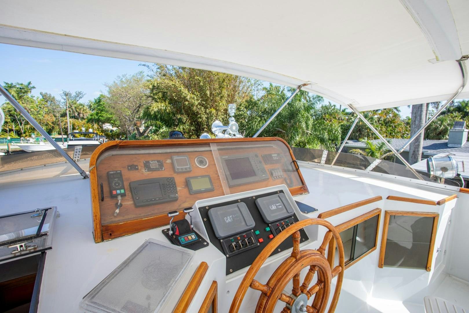 a boat with a radio and other devices on it aboard ZANTINO III Yacht for Sale