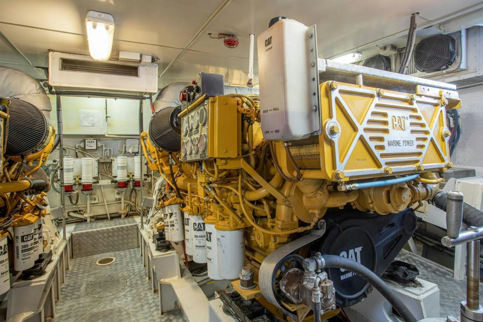 a large room with machinery aboard ZANTINO III Yacht for Sale