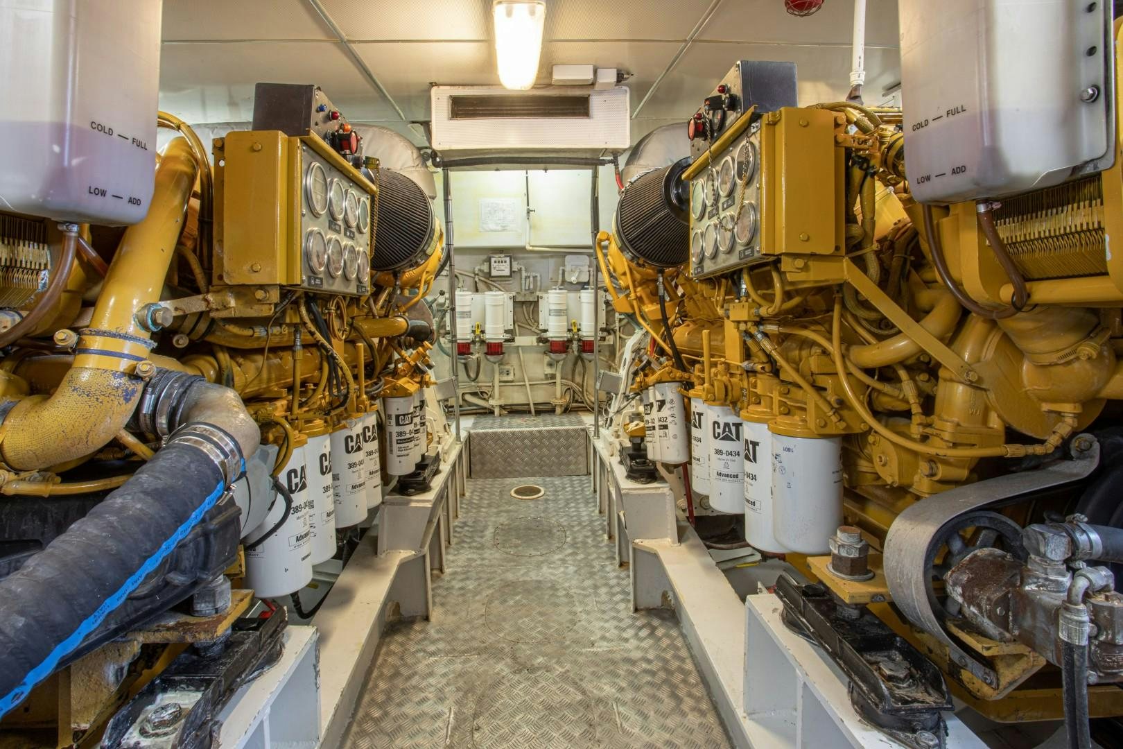 a room full of machinery aboard ZANTINO III Yacht for Sale