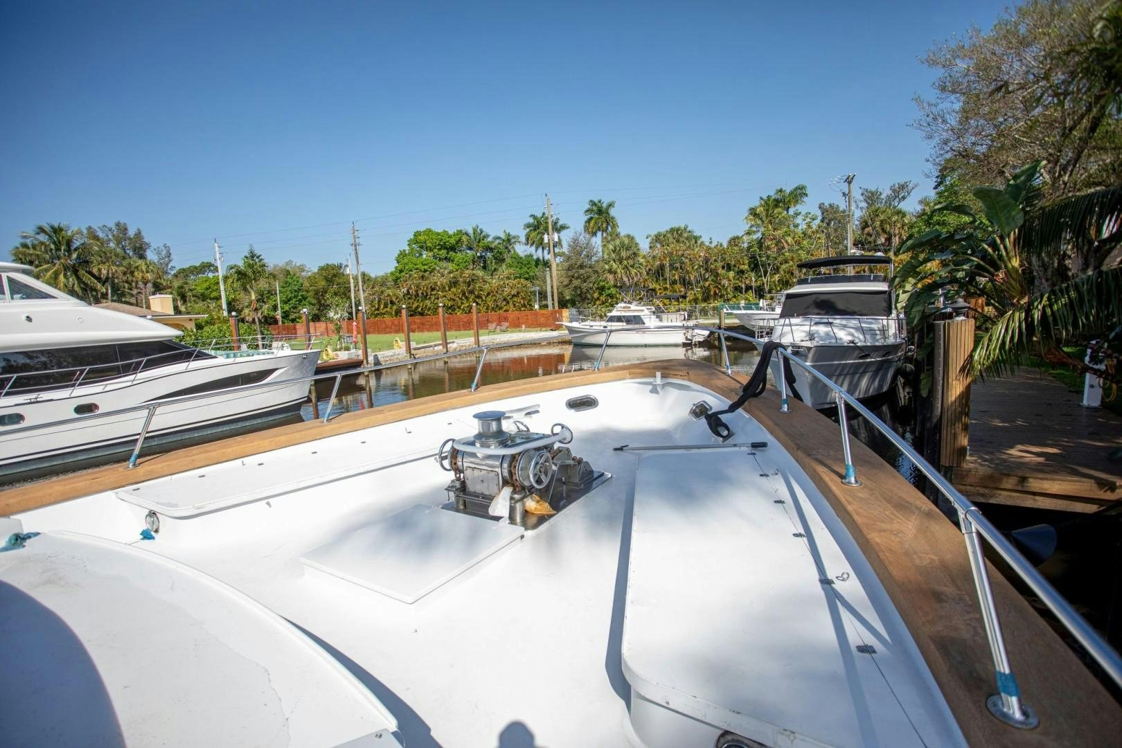 a boat parked on a dock aboard ZANTINO III Yacht for Sale