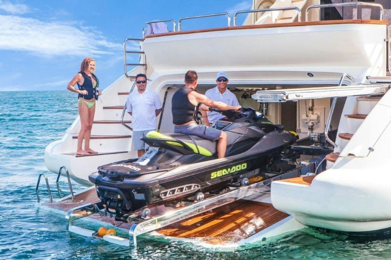 a group of people on a boat aboard AMANECER Yacht for Sale