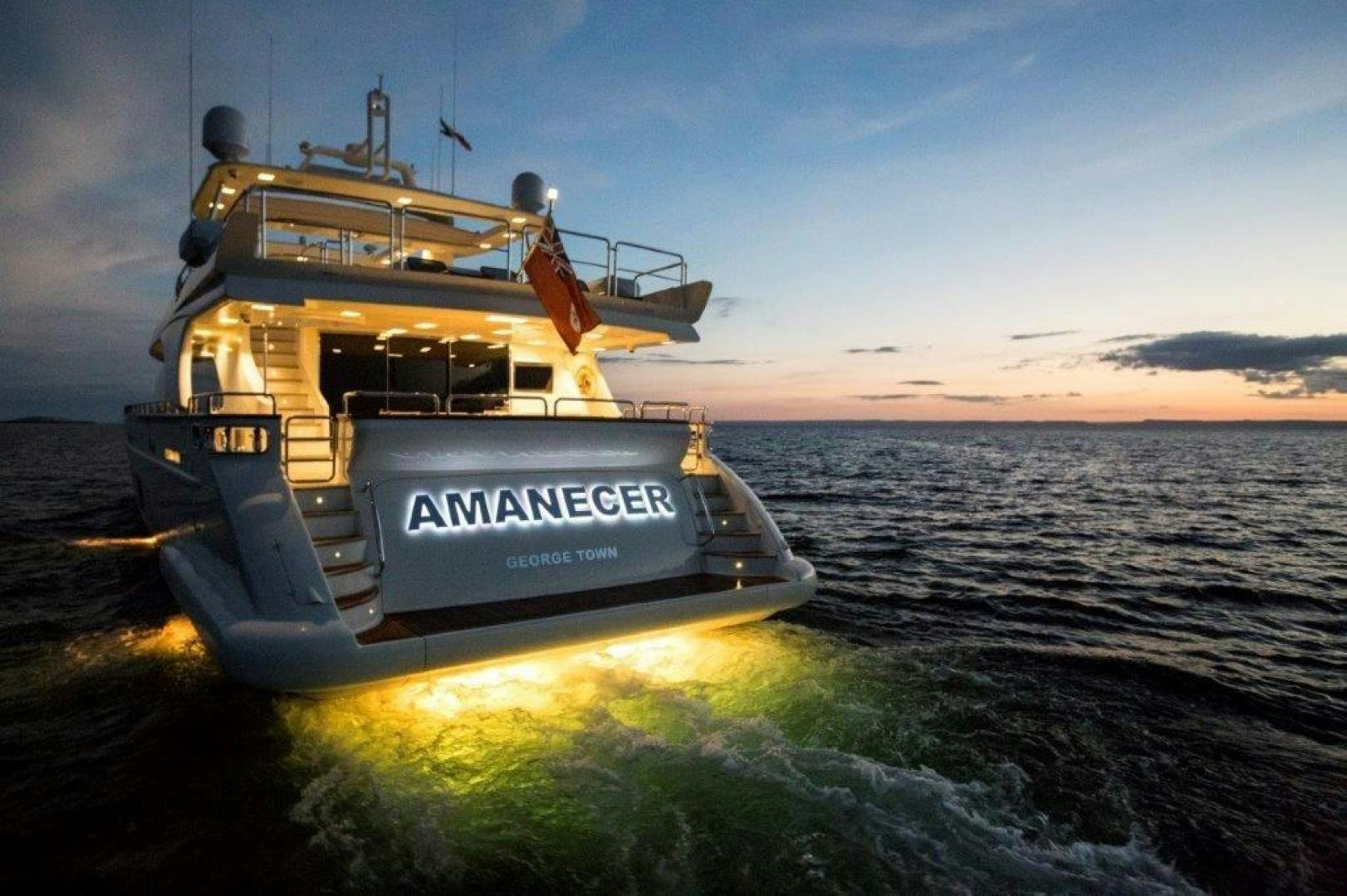 a boat on the water aboard AMANECER Yacht for Sale