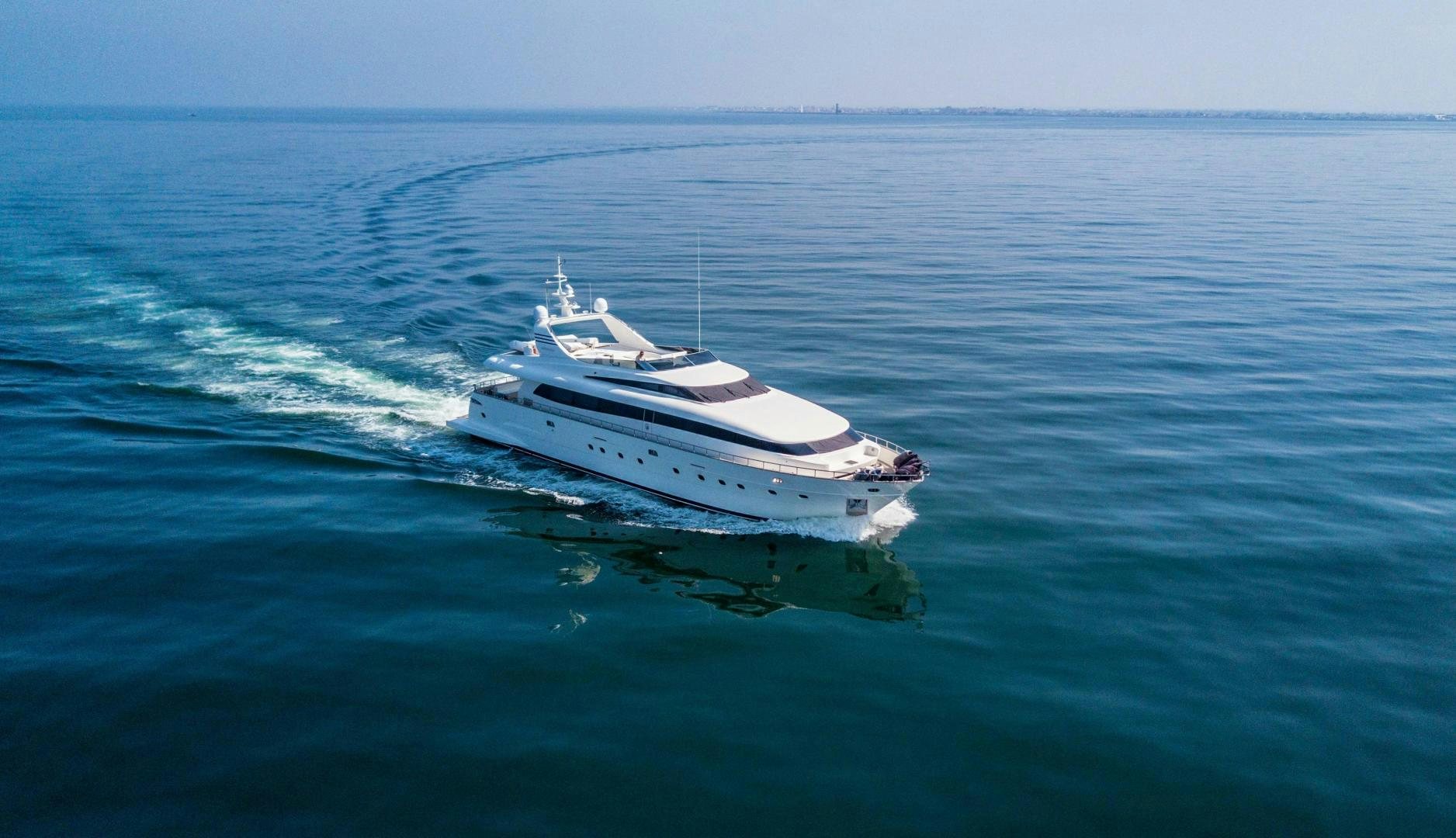 a boat in the water aboard YASSON Yacht for Sale
