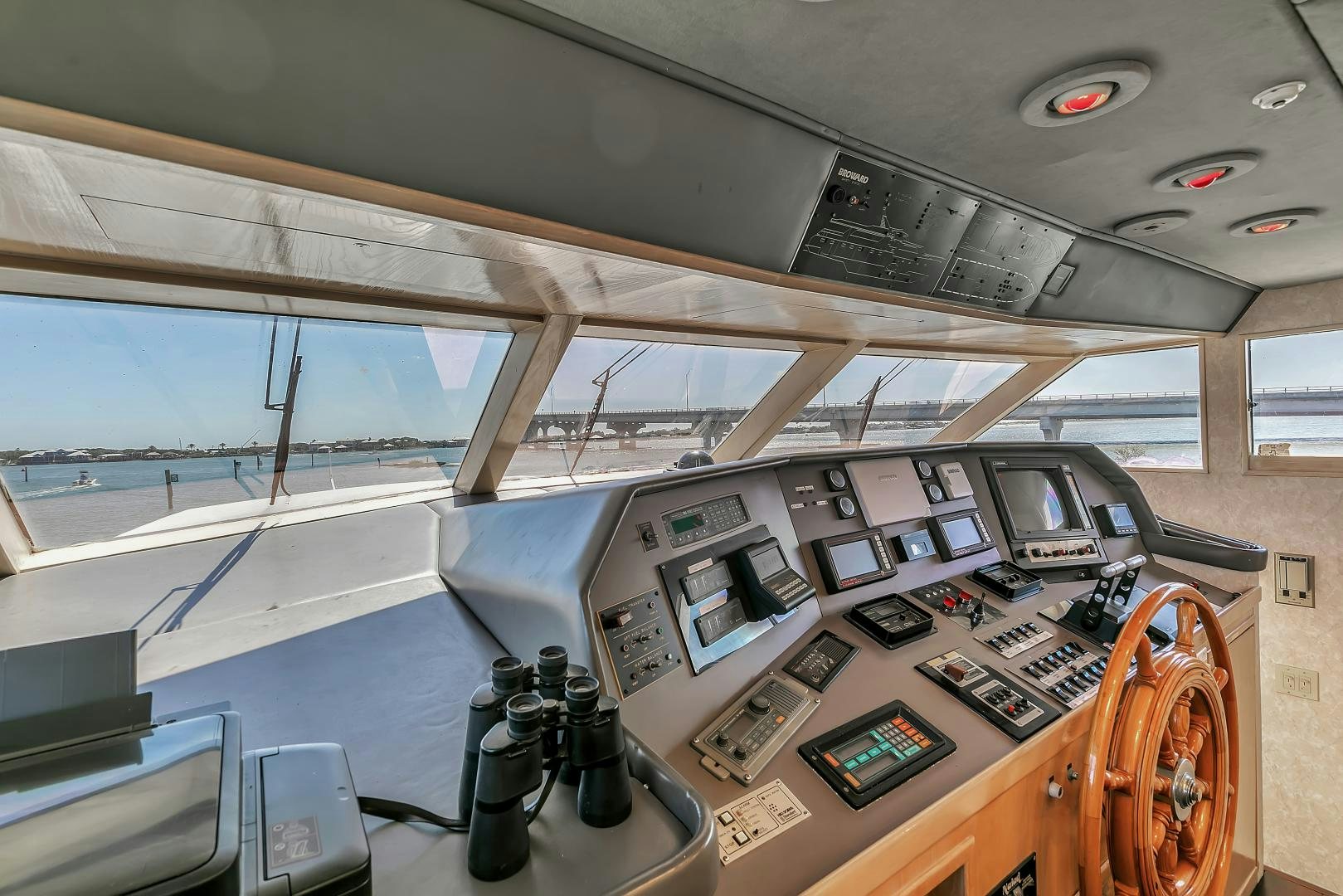 inside of a vehicle aboard LA VIDA Yacht for Sale