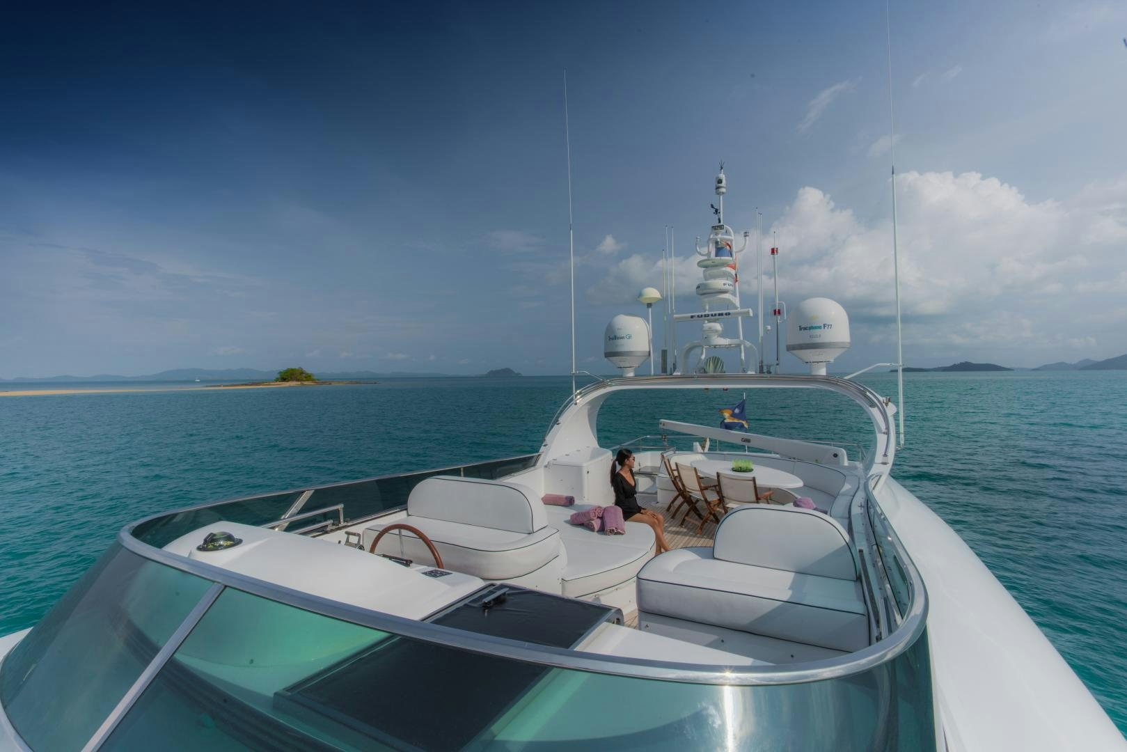 a boat on the water aboard AVELINE Yacht for Sale