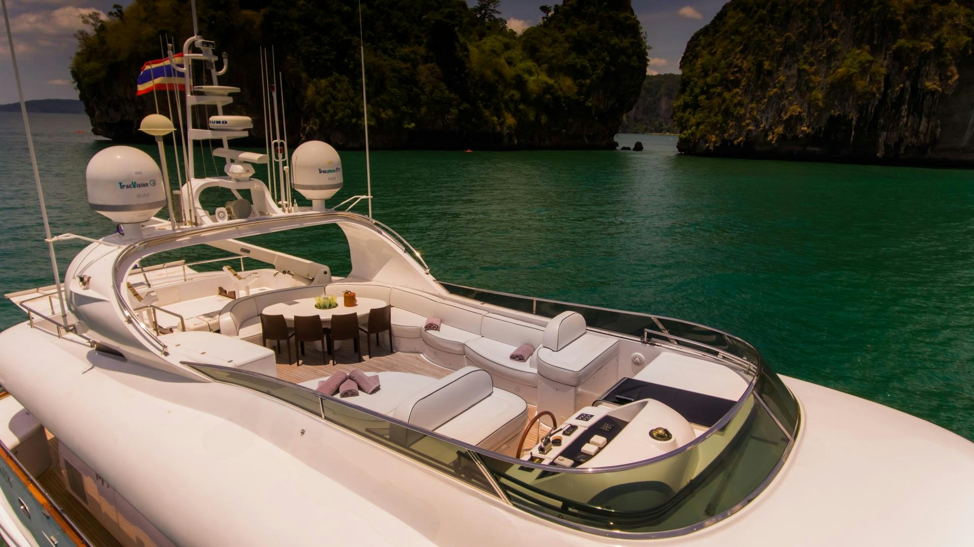a boat on the water aboard AVELINE Yacht for Sale