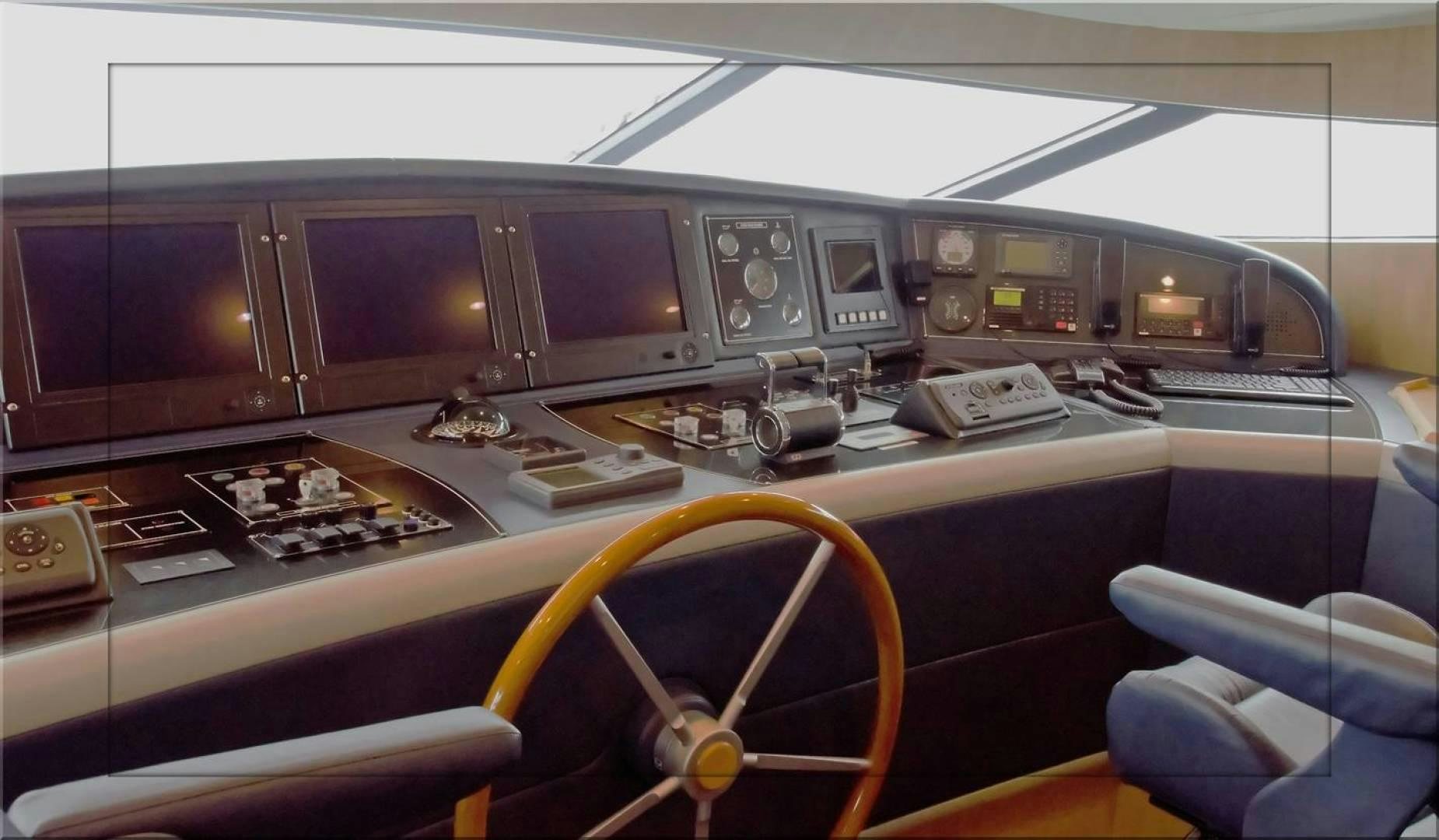 inside of a plane aboard AVELINE Yacht for Sale