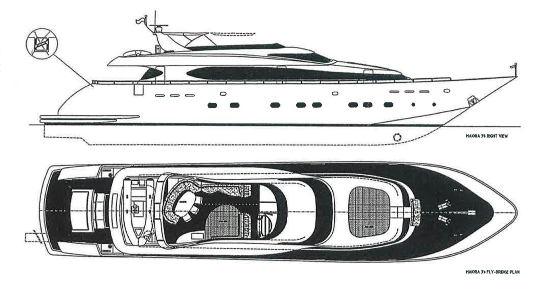 diagram aboard AVELINE Yacht for Sale