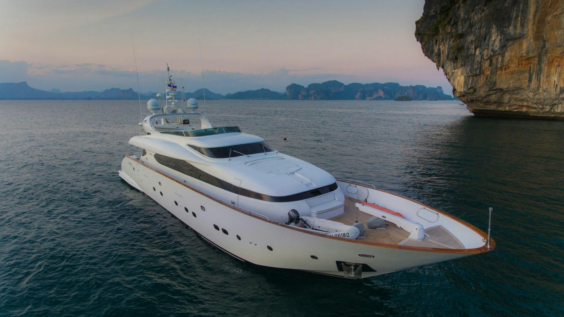 a boat in the water aboard AVELINE Yacht for Sale