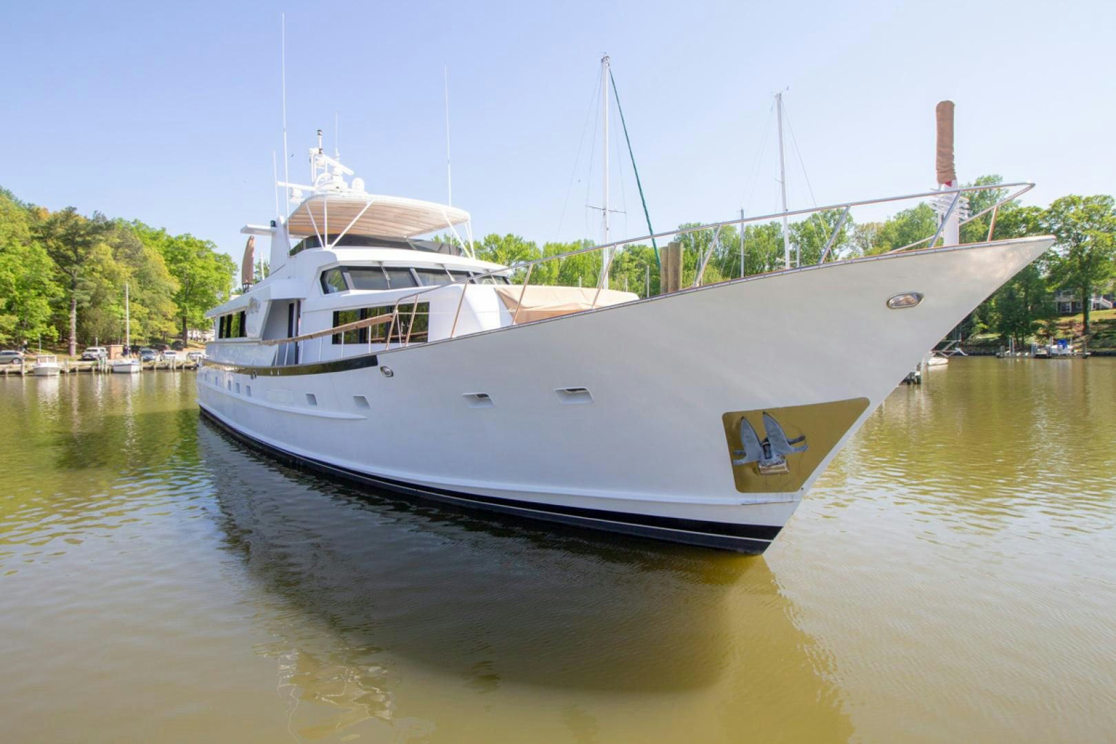 a boat on the water aboard LIQUIDITY Yacht for Sale