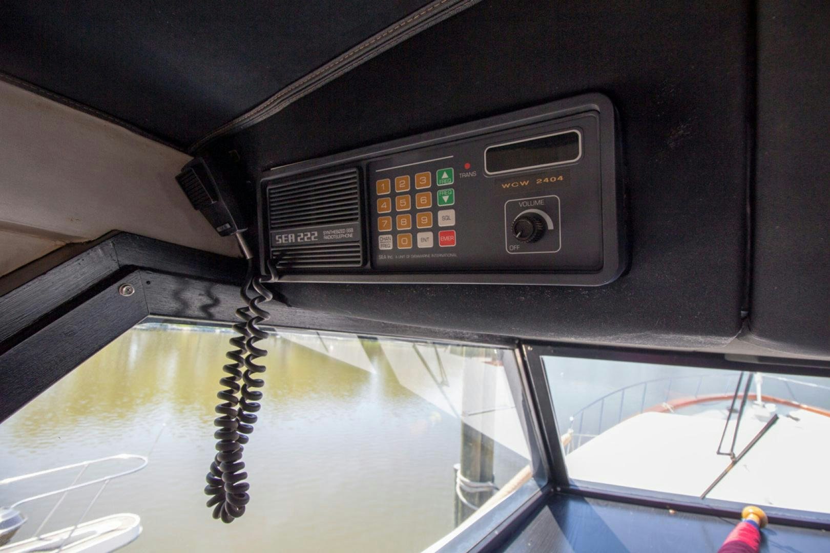 a car with a screen aboard LIQUIDITY Yacht for Sale