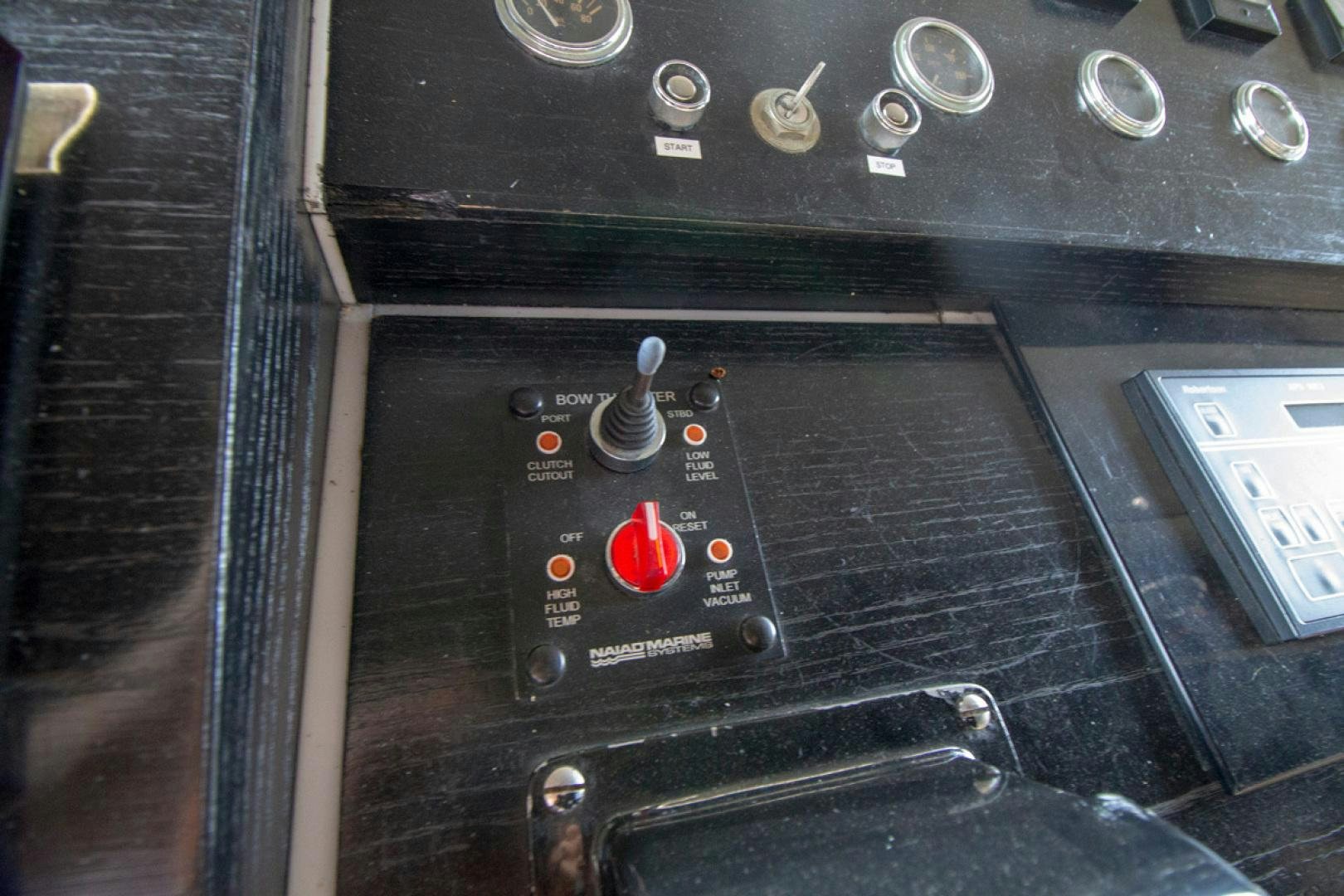 a black and silver electronic device aboard LIQUIDITY Yacht for Sale