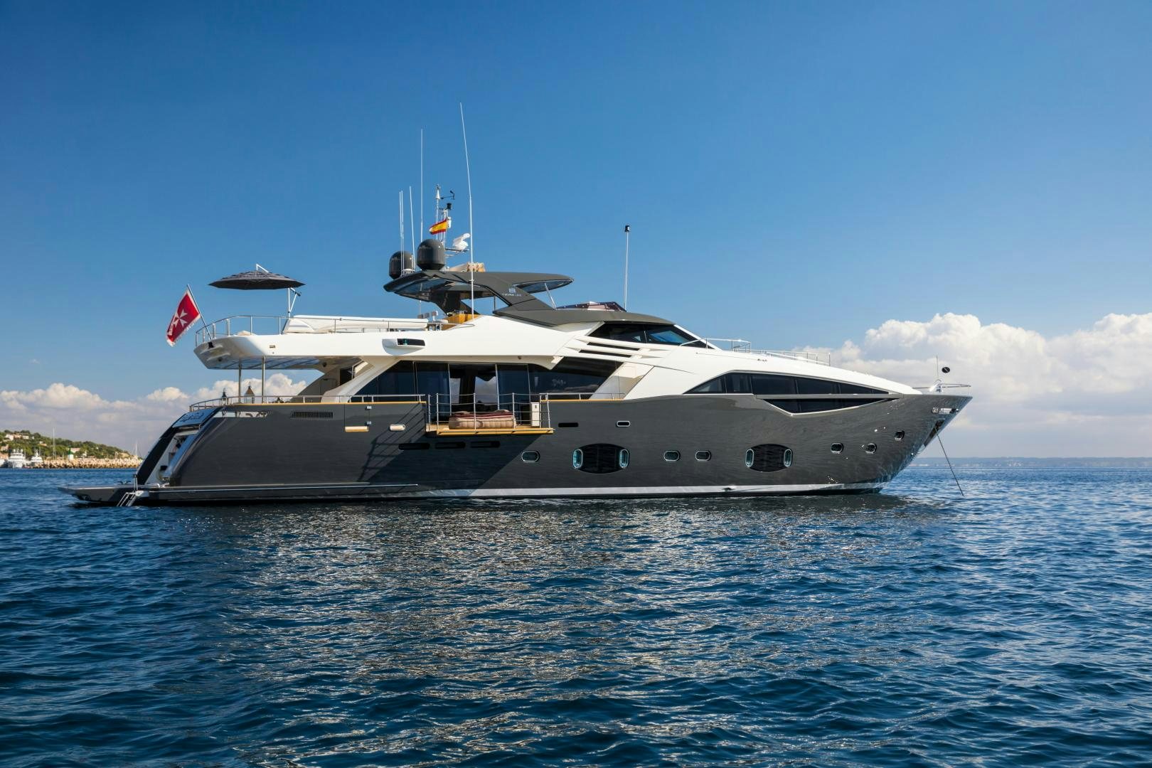 a boat on the water aboard CAMPO VERDE Yacht for Sale