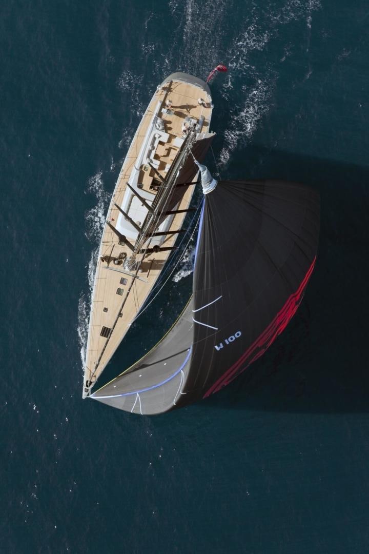 a boat in the water aboard DARK SHADOW Yacht for Sale