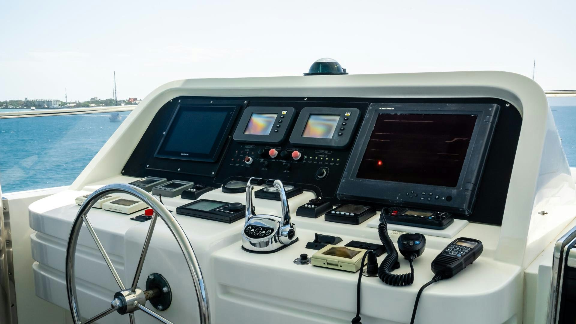 the inside of a boat aboard VITESSE Yacht for Sale