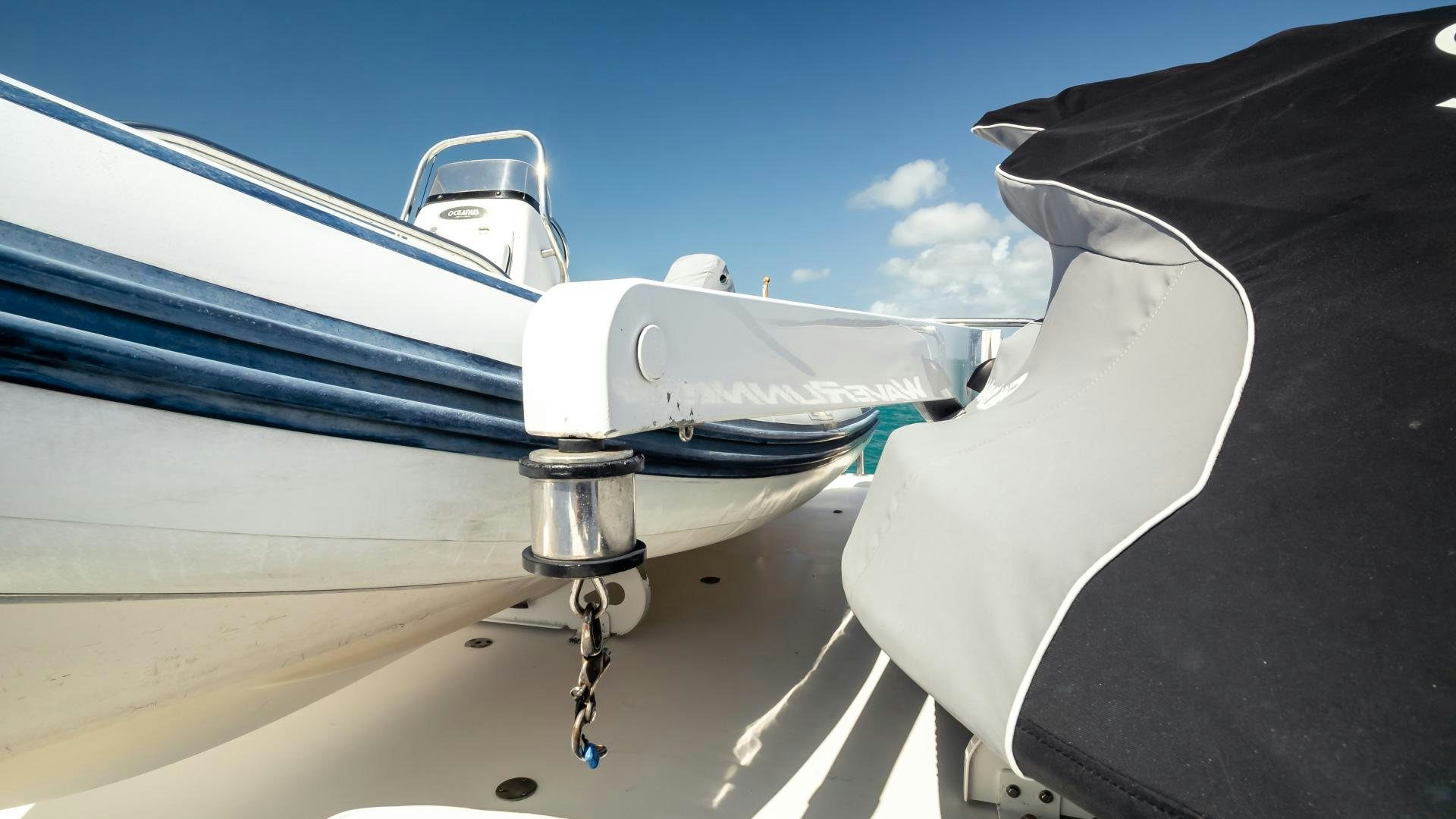a close-up of a plane aboard VITESSE Yacht for Sale