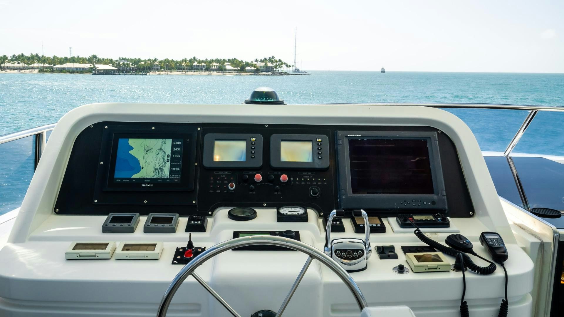 the inside of a boat aboard VITESSE Yacht for Sale