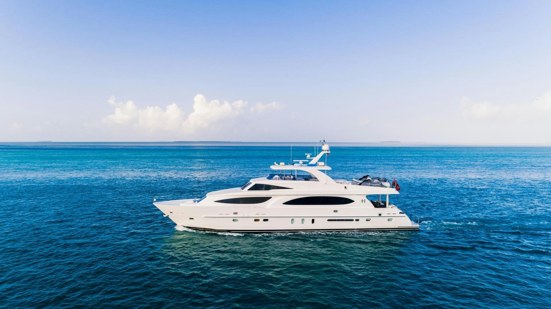 a white boat in the water aboard VITESSE Yacht for Sale