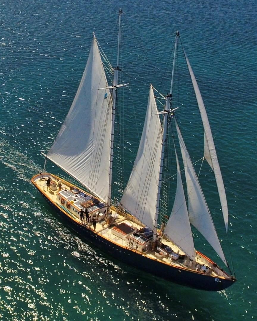 a sailboat on the water aboard SCHOONER RUTH Yacht for Sale