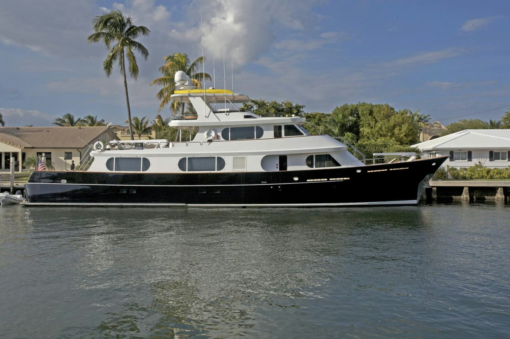 a boat on the water aboard BRAVO Yacht for Sale