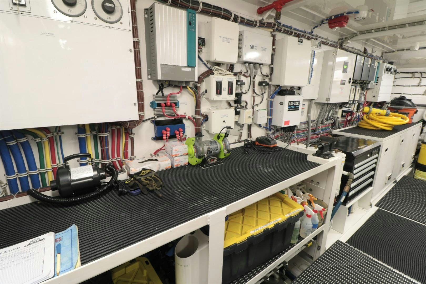 a room with machinery and equipment aboard LADY CARMEN Yacht for Sale