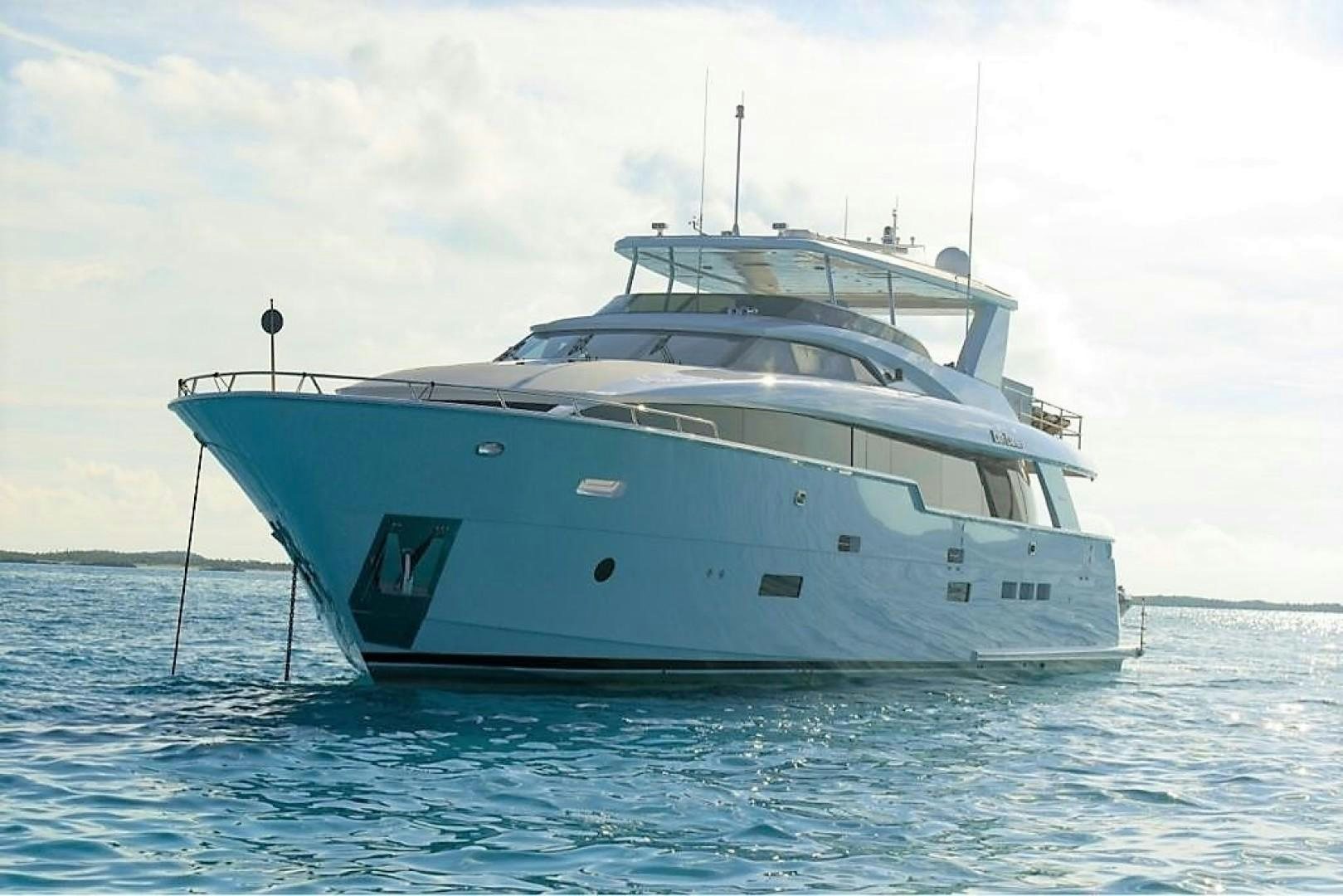 a large white boat in the water aboard LADY CARMEN Yacht for Sale