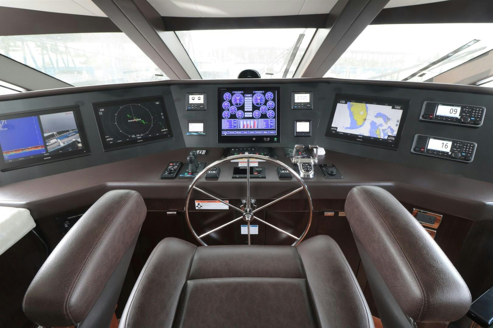 inside of a car aboard LADY CARMEN Yacht for Sale