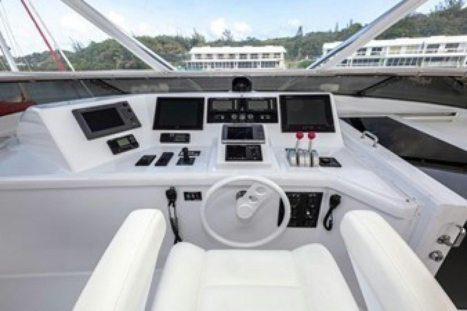 the inside of a car aboard TAIMA Yacht for Sale